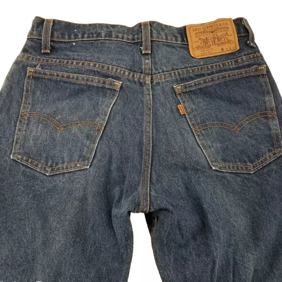Vintage Levi's 40506-0215 Orange Tab Straight Leg Denim Jeans Size 30x30 - Picture 2 of 12